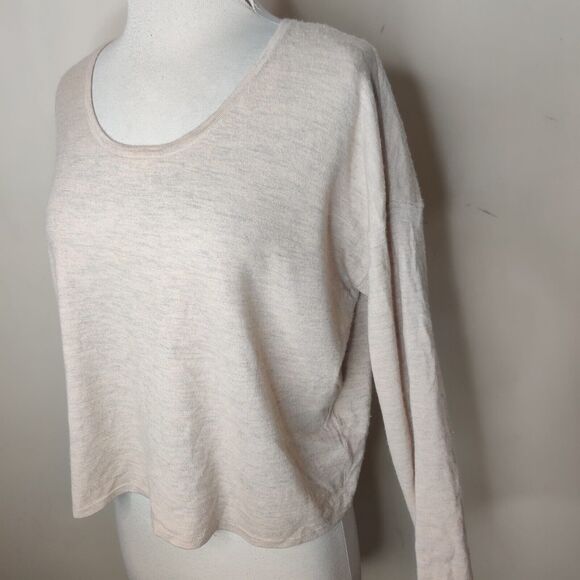 Naadam Beige Cashmere Sweater Boxy Quiet Luxury - Picture 4 of 7